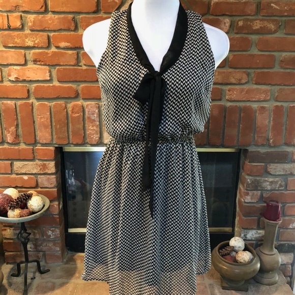 Vintage Secretary Black & White Babydoll Dress - Picture 5 of 11